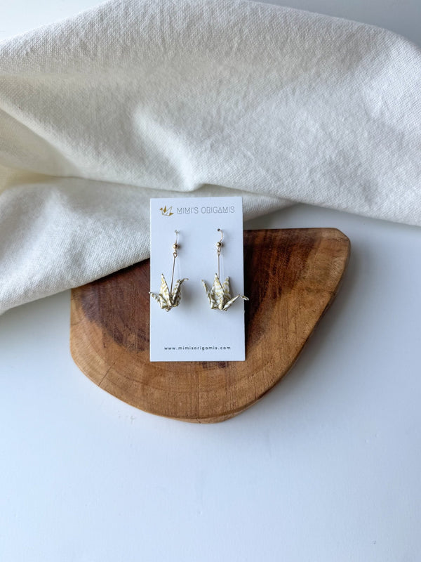 Origami Crane Earrings - Small