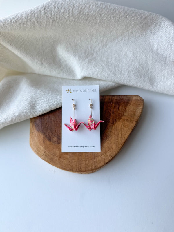 Origami Crane Earrings - Small