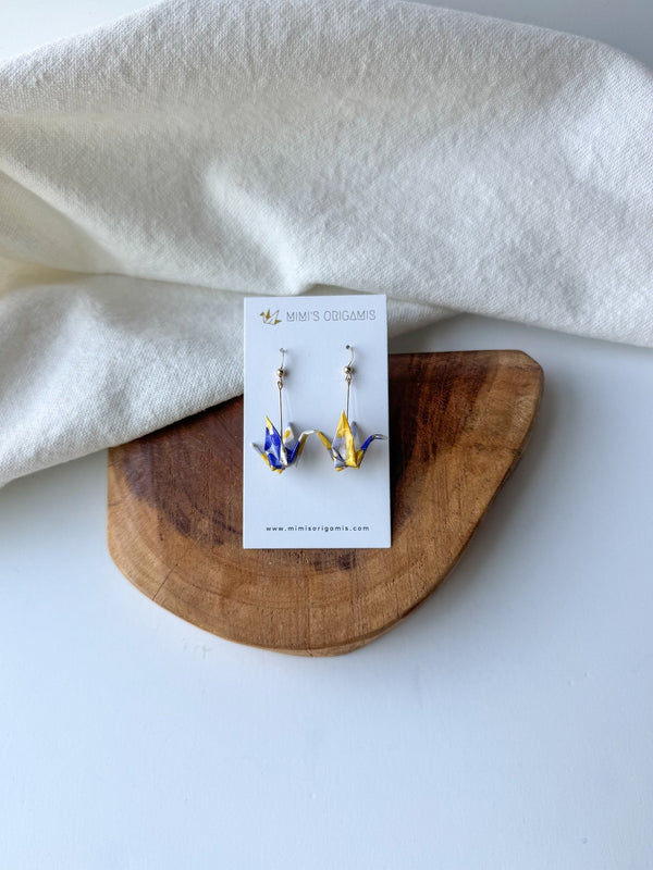 Origami Crane Earrings - Small