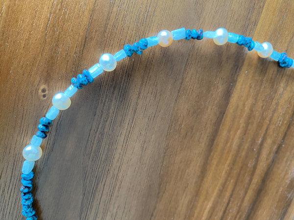 Yin Yang Chokers Mixed Stones and Fresh Water Pearls