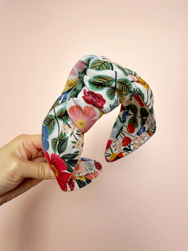 Spring Floral Top Knot Headbands