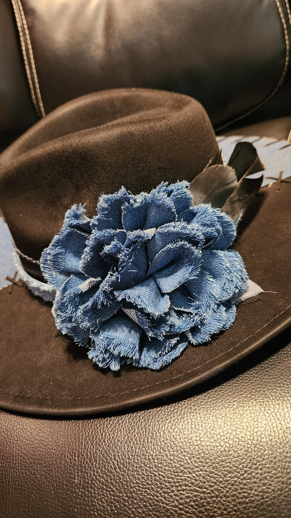 Black and Blue Jeans Hat