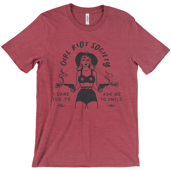 Girl Riot Society - No Chapter - Heather T Shirt