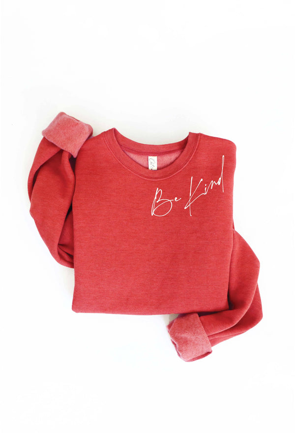 Be Kind Graphic Sweatshirt - Mauve
