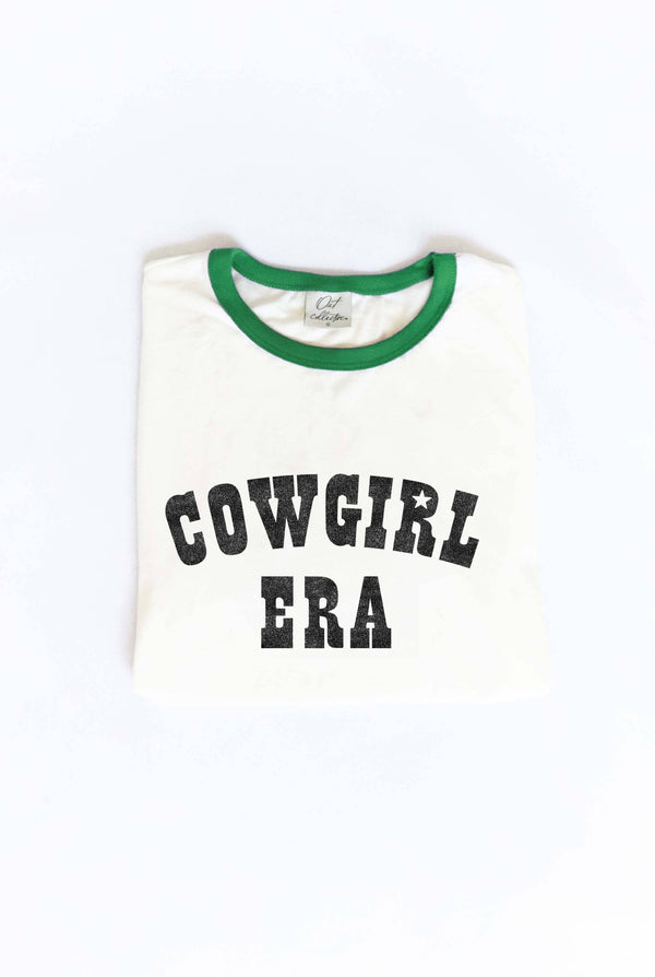 Cowgirl Era Ringer Graphic T-Shirt - Mustard