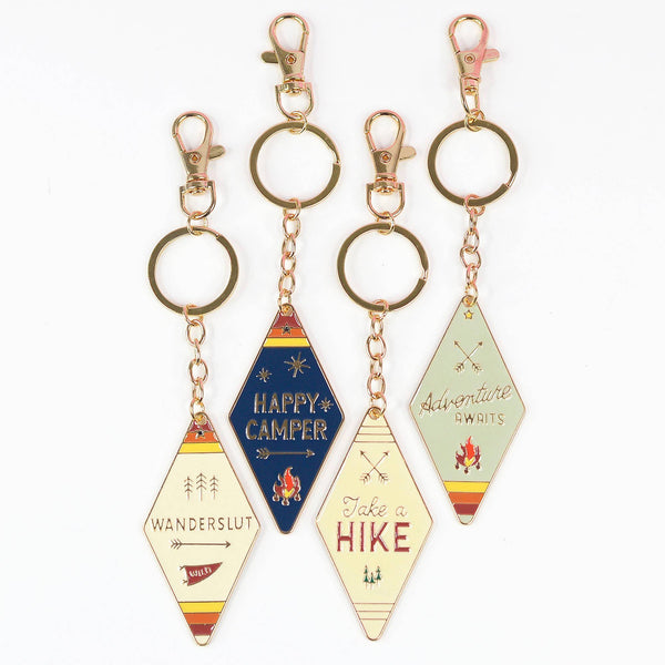 Camp Collection Enamel Motel Keychain: Take a Hike