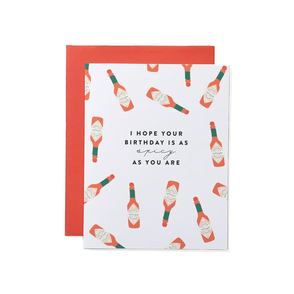 Spicy as You Birthday Card