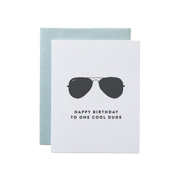 One Cool Dude Birthday Card