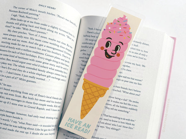 Have An Ice Read Ice Cream Laminated Bookmark