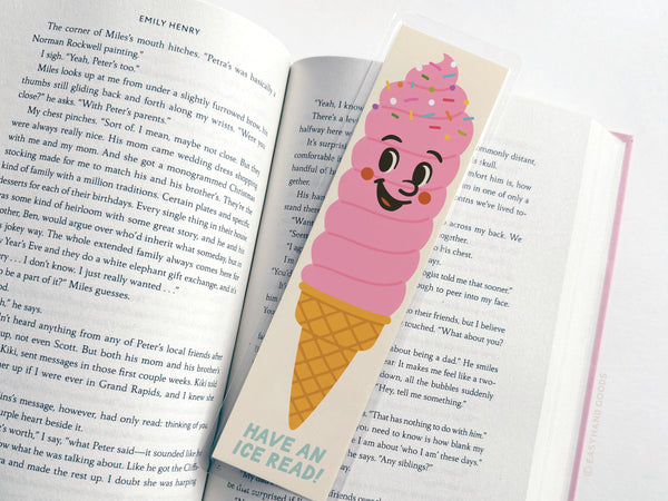 Have An Ice Read Ice Cream Laminated Bookmark