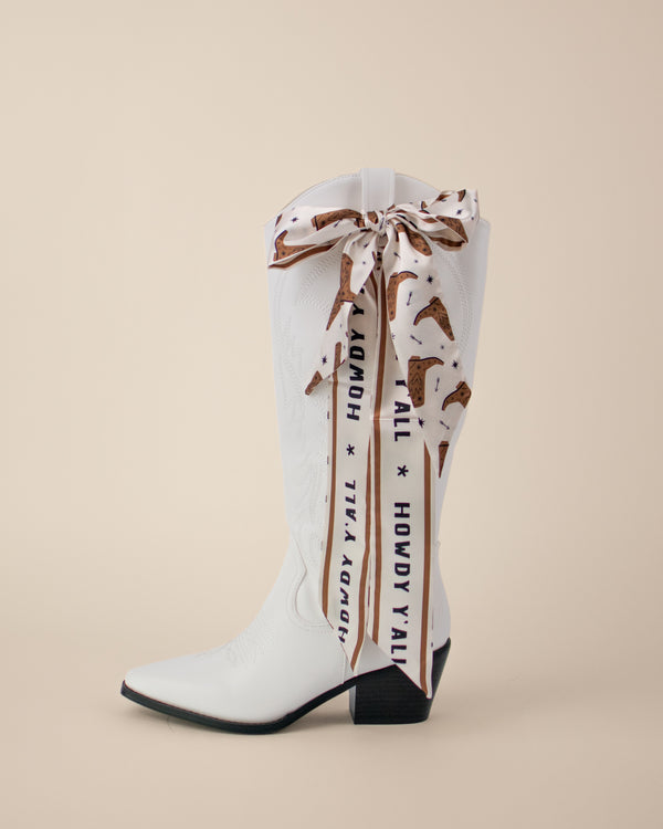 Howdy Y'all Boots Skinny Scarf