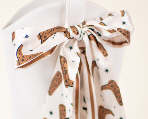Howdy Y'all Boots Skinny Scarf