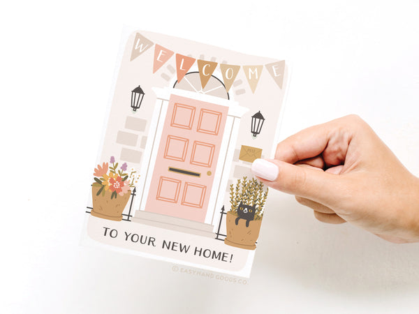 Welcome to Your New Home Door Greeting Card - RS