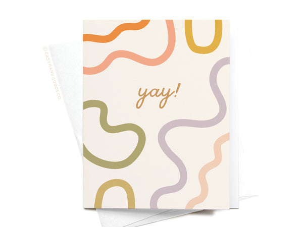 Yay Squiggles Greeting Card - DS