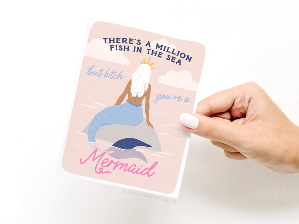 There’s a Million Fish in the Sea Mermaid Greeting Card - RS
