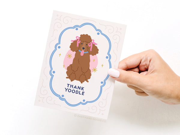 Thank Yoodle Poodle Greeting Card – RS