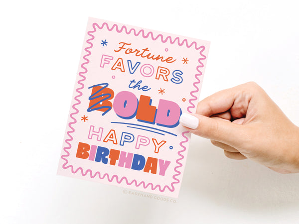 Fortune Favors the Old Greeting Card – RS