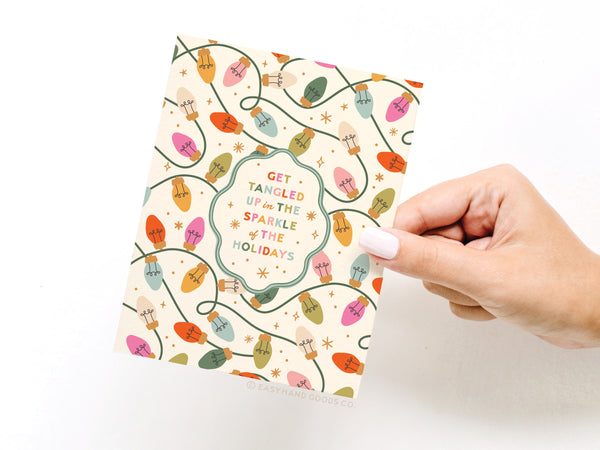 Tangled Up In the Sparkle Greeting Card - HS