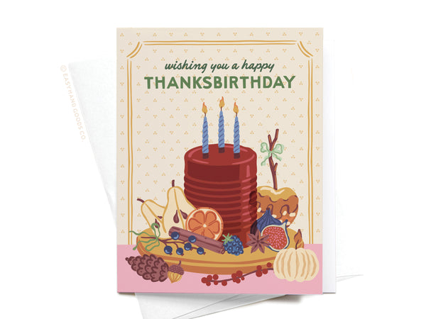 Happy Thanksbirthday Greeting Card – HS