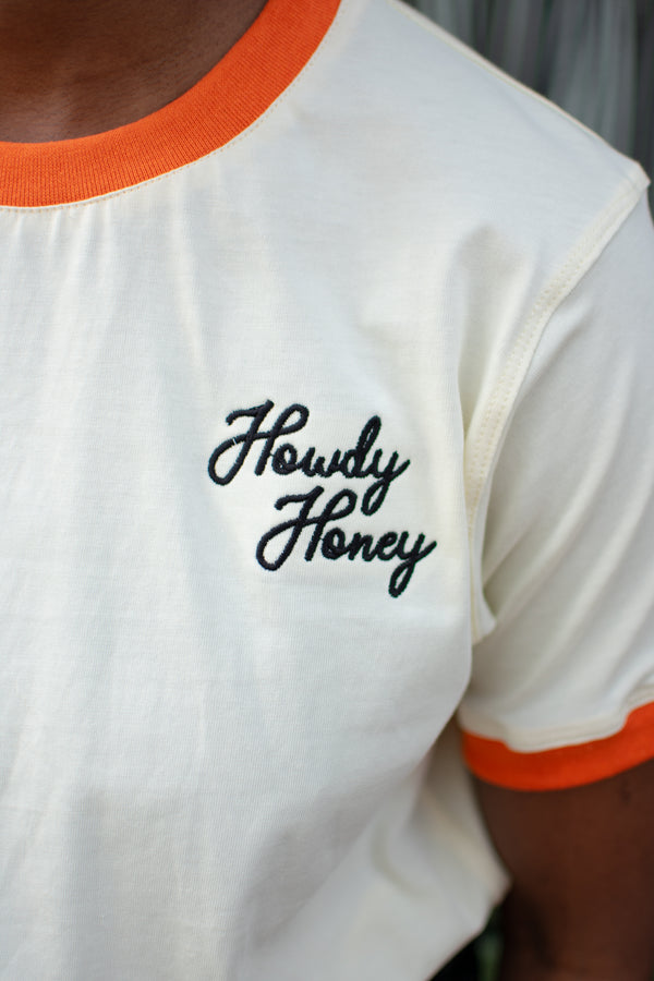 Howdy Honey Crop Ringer Tee