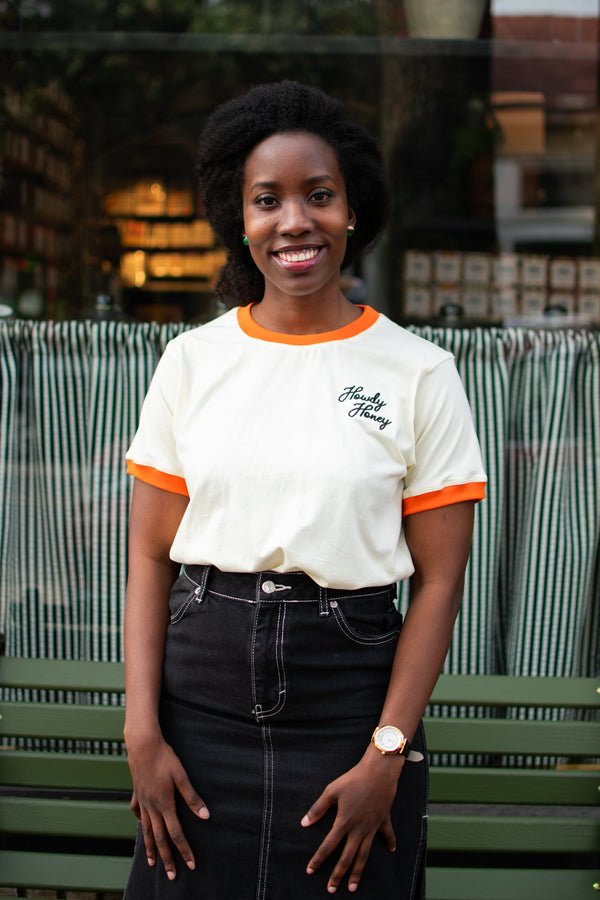 Howdy Honey Crop Ringer Tee