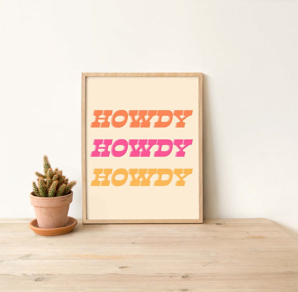 Howdy Art Print - 2