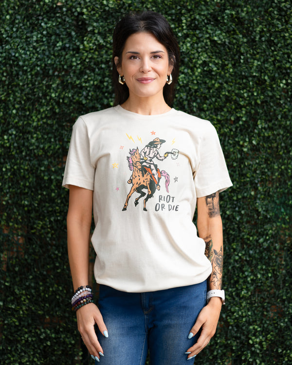 Girl Riot Society "Riot or Die" Full-Color Tee - Wholesale