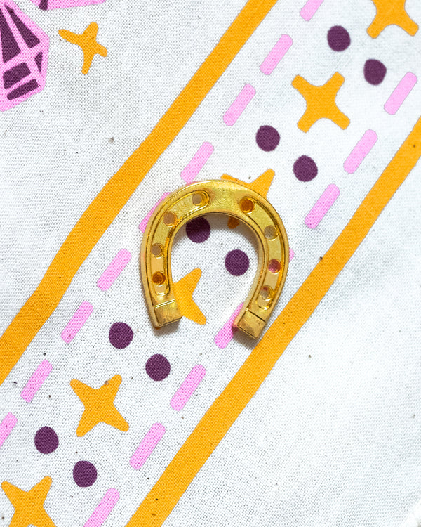 Gold Horseshoe Pin - Wholesale