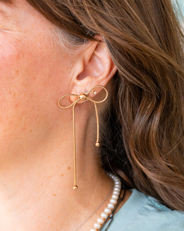 The Classic Cowgirl Collection - Lasso Bow Dangle Earrings - Wholesale
