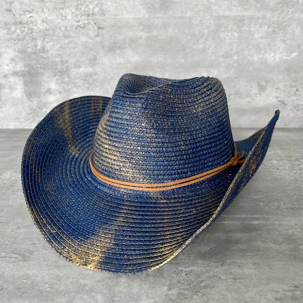 Marbled Straw Cowboy Hat
