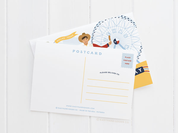 Howdy Folks Postcard