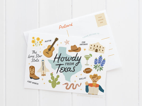 Howdy From Texas Postcard