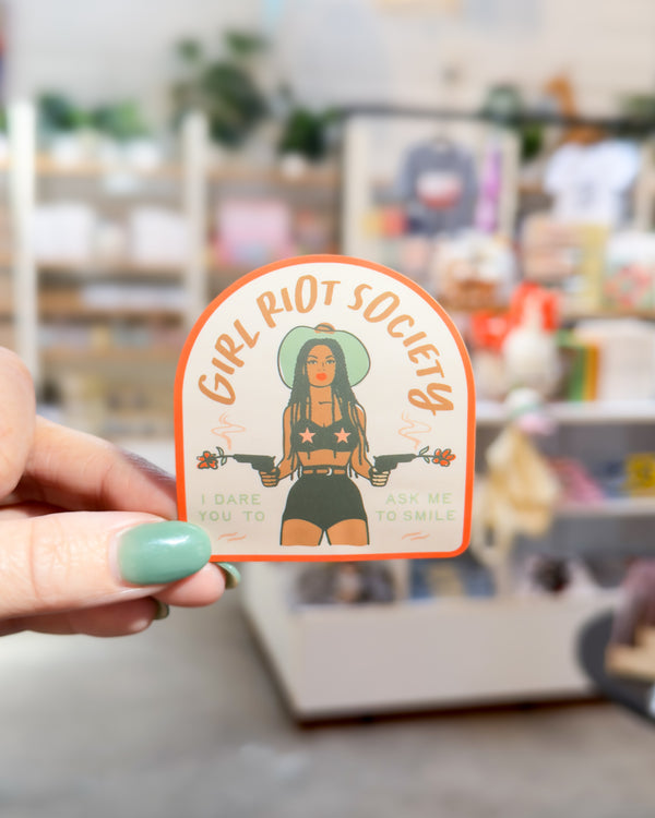 Girl Riot Society Die Cut Sticker - Eliza