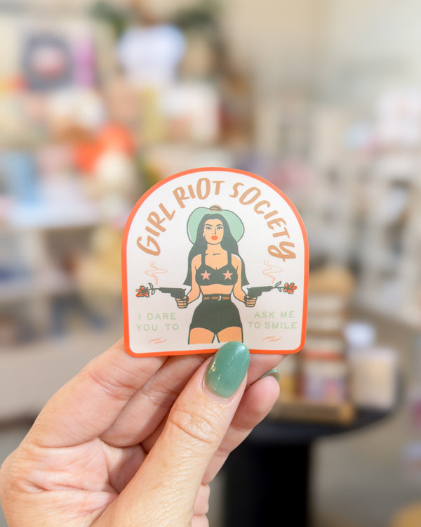 Girl Riot Society Die Cut Sticker - Angelina