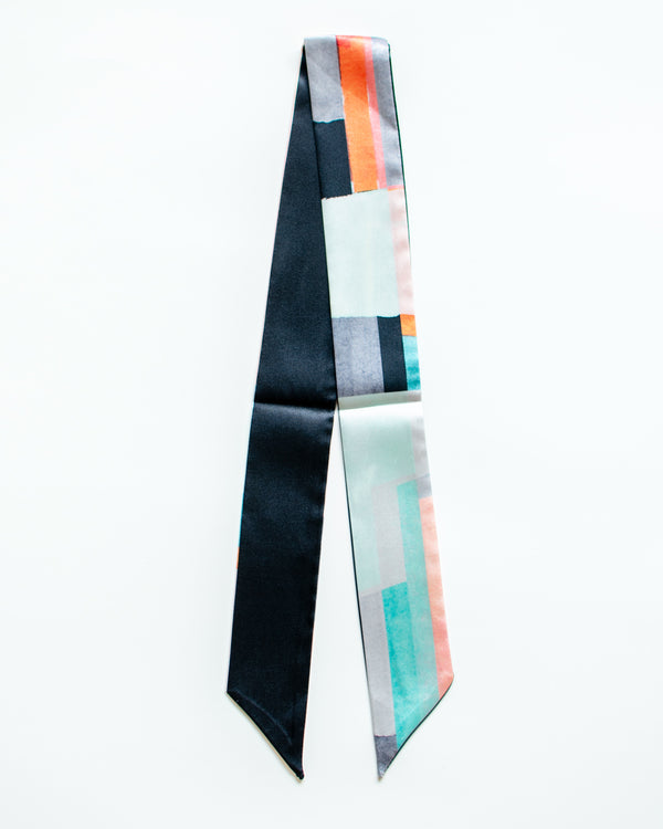 Color Outside the Lines Skinny Scarf
