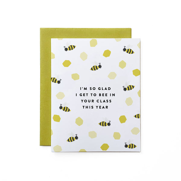 Bee In Your Class Teacher Card