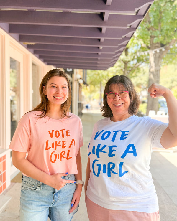 Vote Like A Girl Crop Top Tee