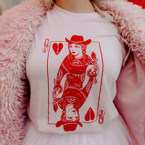 Queen of Hearts Pink Shirt