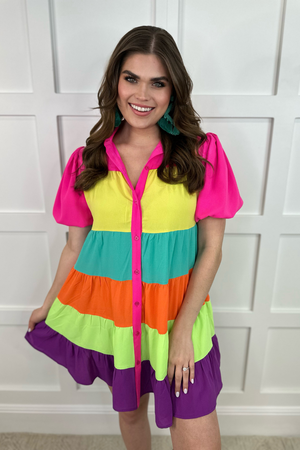 Rylee Rainbow Dress