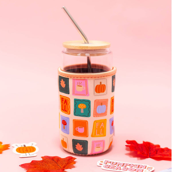Fall Patches Drink Sleeve