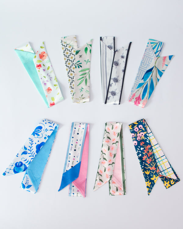 Floral Skinny Scarves