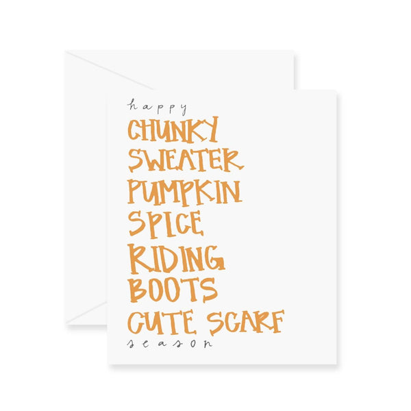 Happy Autumn Greeting Card