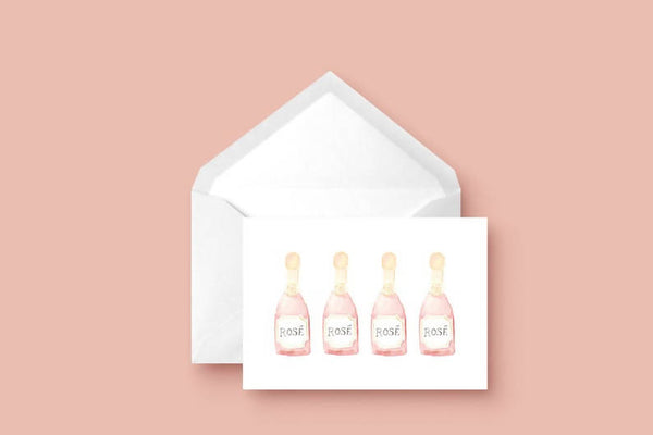 Rosé Greeting Card