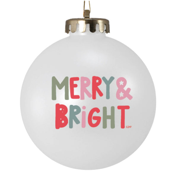 Merry & Bright Shatterproof Ornament