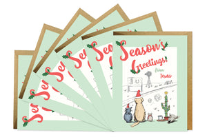Season's Greetings From Texas Boxed Set Of 6