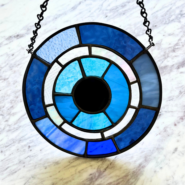 Greek Eye 7" Stained Glass - 1