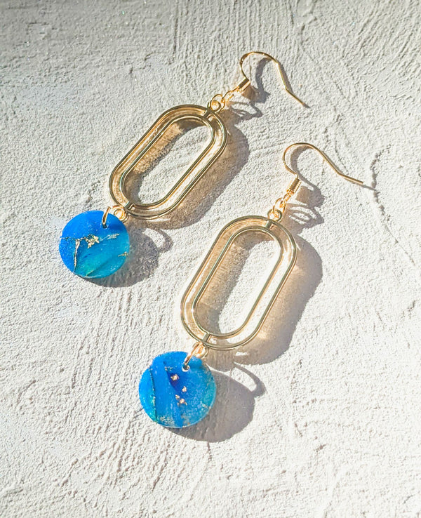 Gaia Lapis Lazuli Clay Earrings - 3