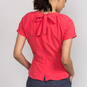 Tie-back Peplum Top - 2