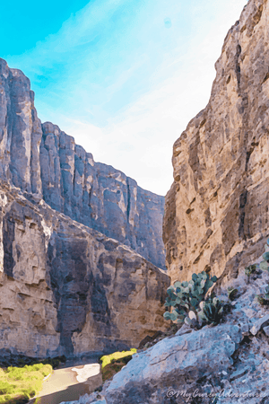 Digital Watercolor Art Print | Big Bend National Park | Santa Elena Canyon - 1