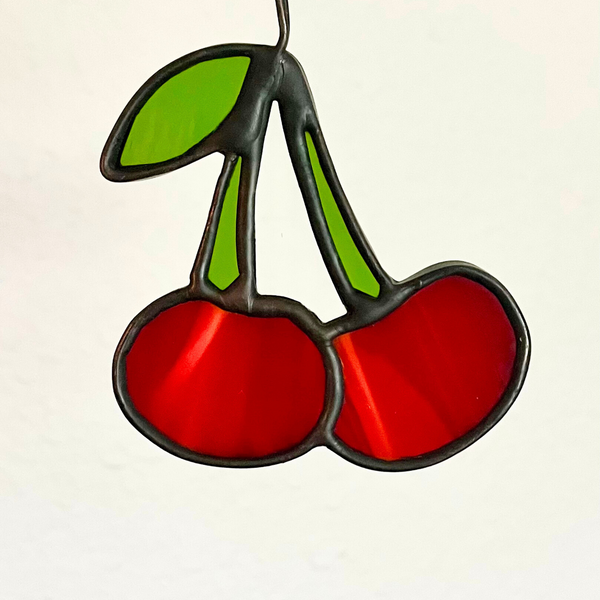 Stained Glass Cherries - 1
